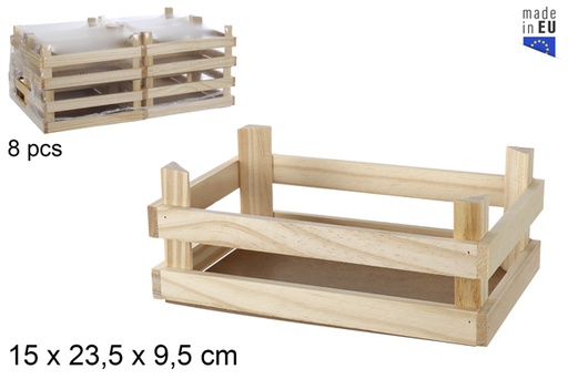 [101945] Caja madera multiusos  23.5x15x9cm