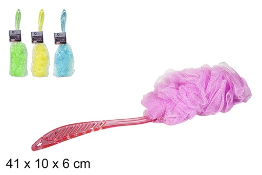 [102350] Round sponge shower plastic handle