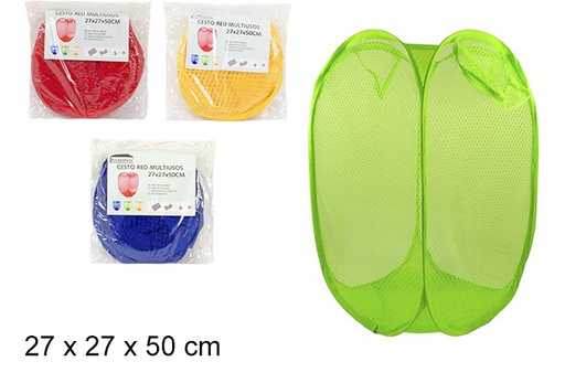 [102376] Multipurpose net basket assorted colors 27x50 cm