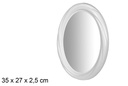 Specchio ovale bianco 35 cm