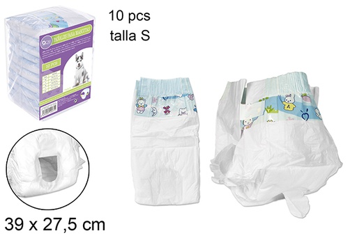 [102431] 10 fraldas para animais de estimaçâo (S)