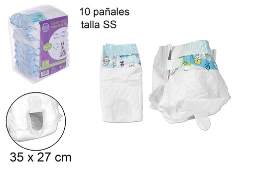 [102432] 10 pet diapers (SS)
