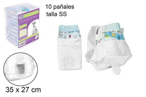 [102432] Pack 10 fraldas para animais de estimaçâo (SS)