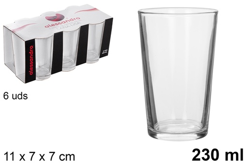 [102451] Pack 6 beer glass 230 ml