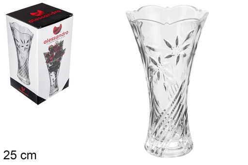 [102572] Vase en verre Mara 25 cm