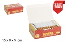 Caixa com 100 cigarros vazios de filtro longo