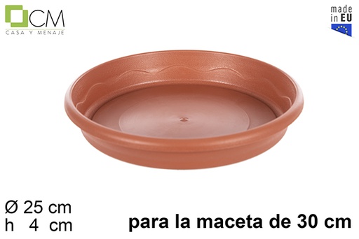 [102743] Elsa terracotta pot plate 30 cm