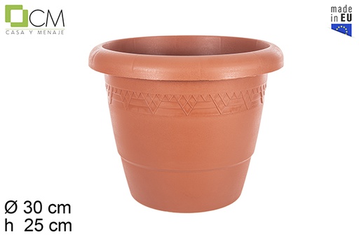 [102936] Vaso in plastica Elsa terracotta 30 cm