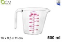 Jarra de plástico medidora 500 ml