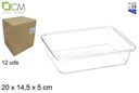 Vassoio in plastica trasparente nº1
