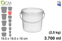 Envase plástico multiuso 3.700 ml (2,5 kg)