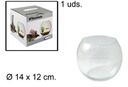 Florero cristal bola caja regalo 14 cm