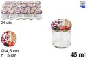 Bote cristal redondo tapa frutas 45 ml