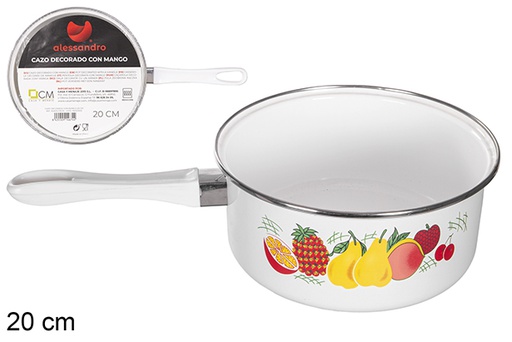 [104674] Saucepan decorated with handle 20 cm